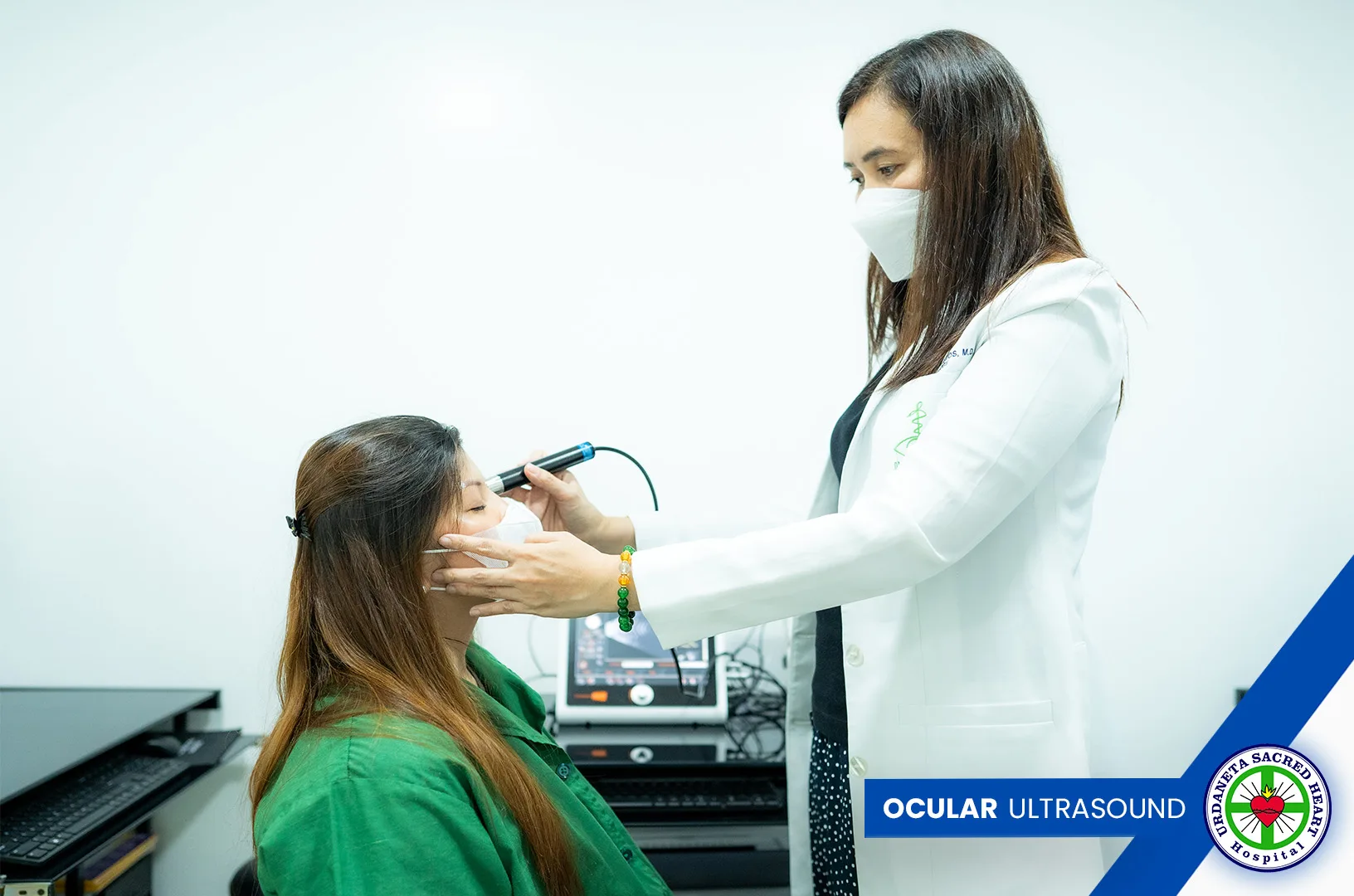 Eye examination at the hospital