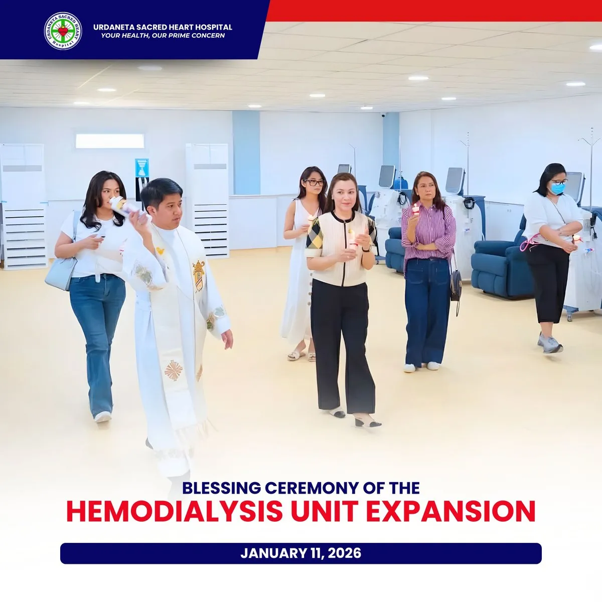 Hemodialysis Unit expansion — official Urdaneta Sacred Heart Hospital announcement