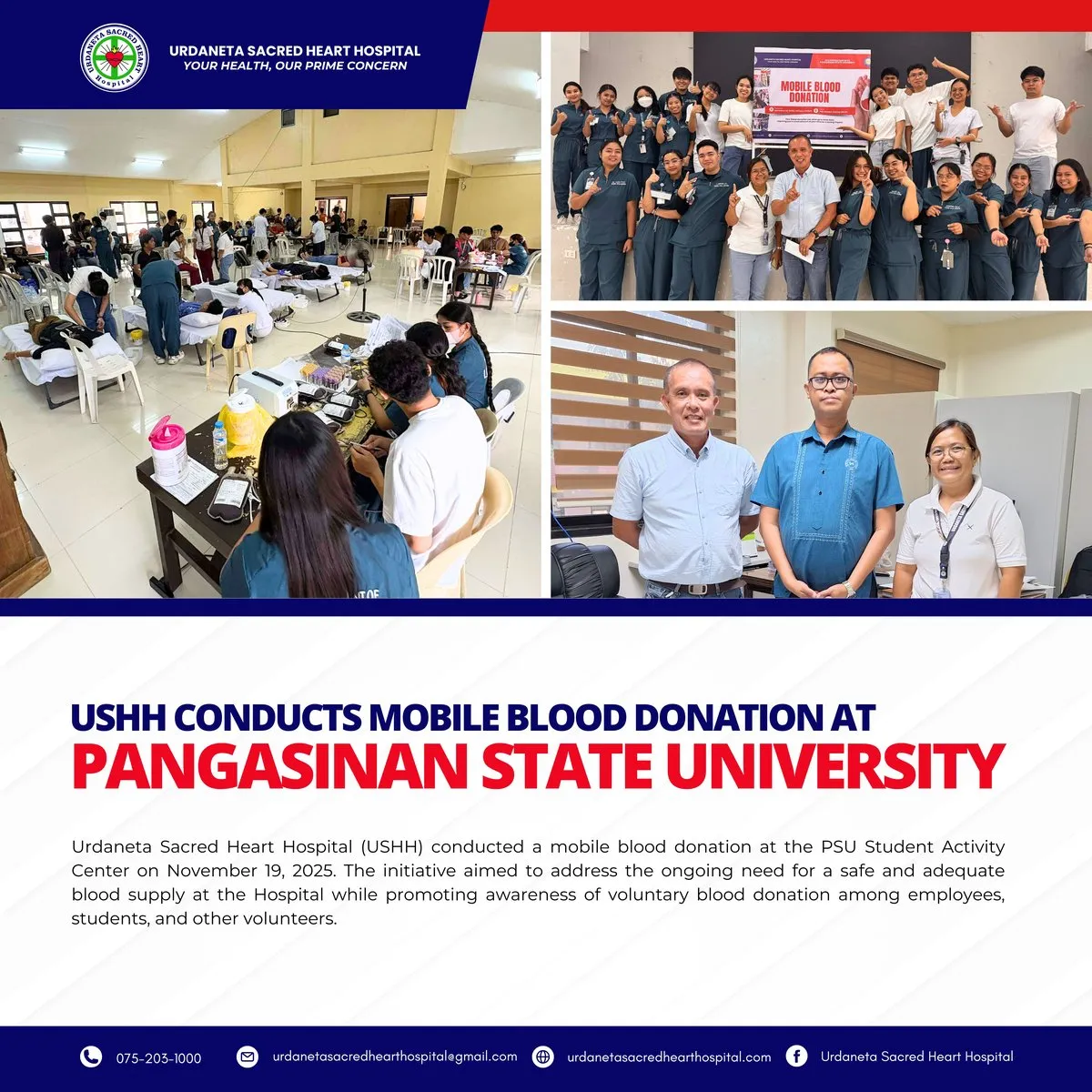 Mobile blood donation at Pangasinan State University