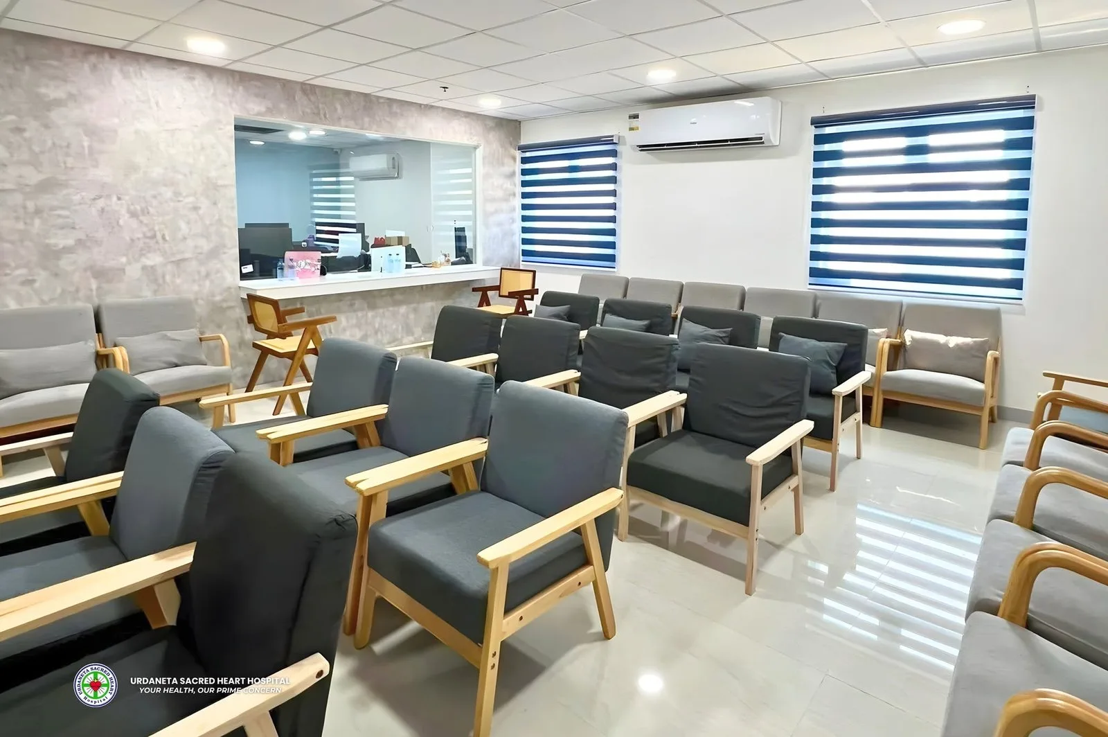 Patient waiting area at Urdaneta Sacred Heart Hospital